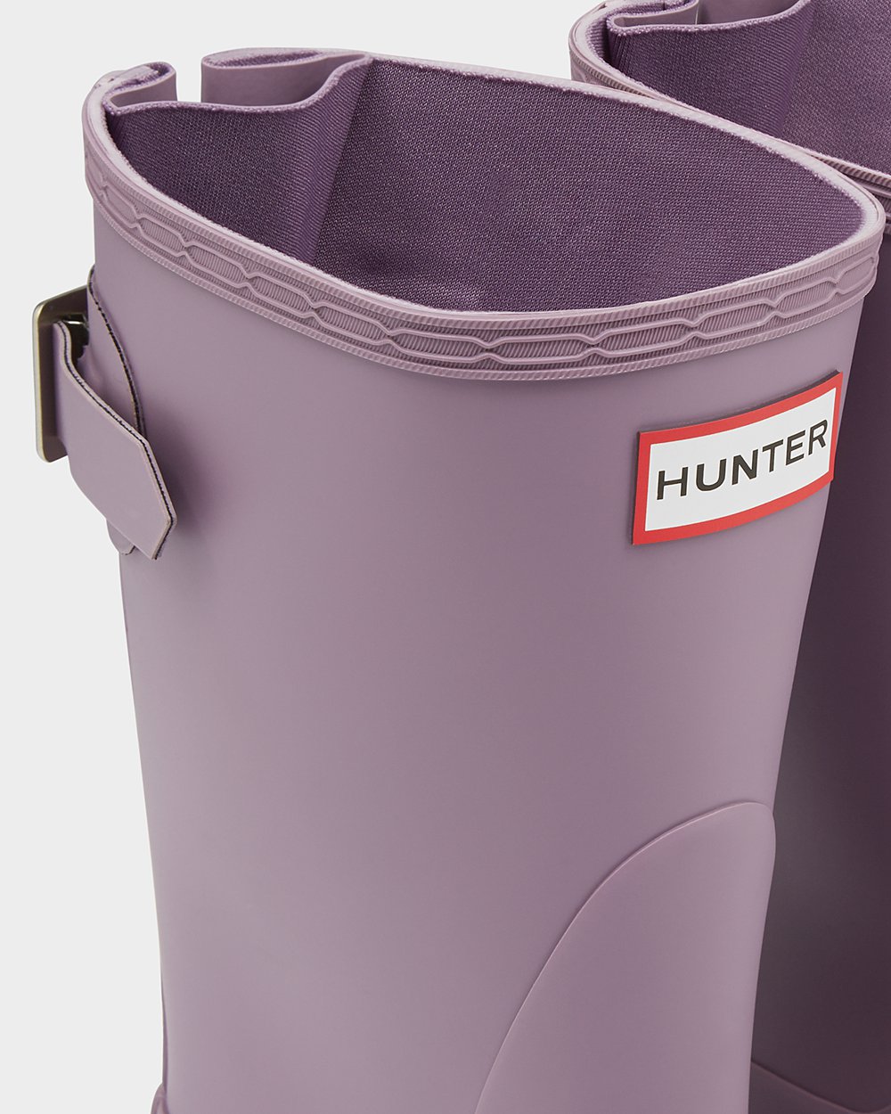 Bottes Courtes de Pluie Hunter Original Back Adjustable Femme Violette OLMHBYE-25